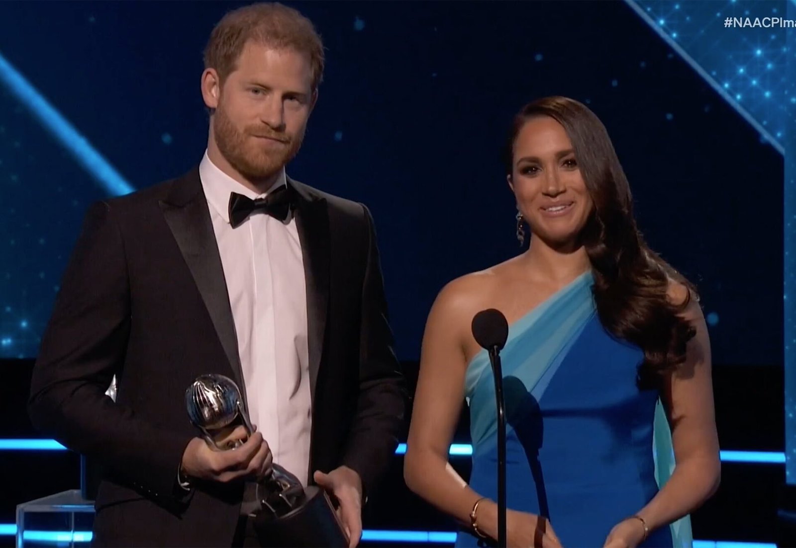 Meghan Markle and Prince Harry at the NAACP Image Awards￼