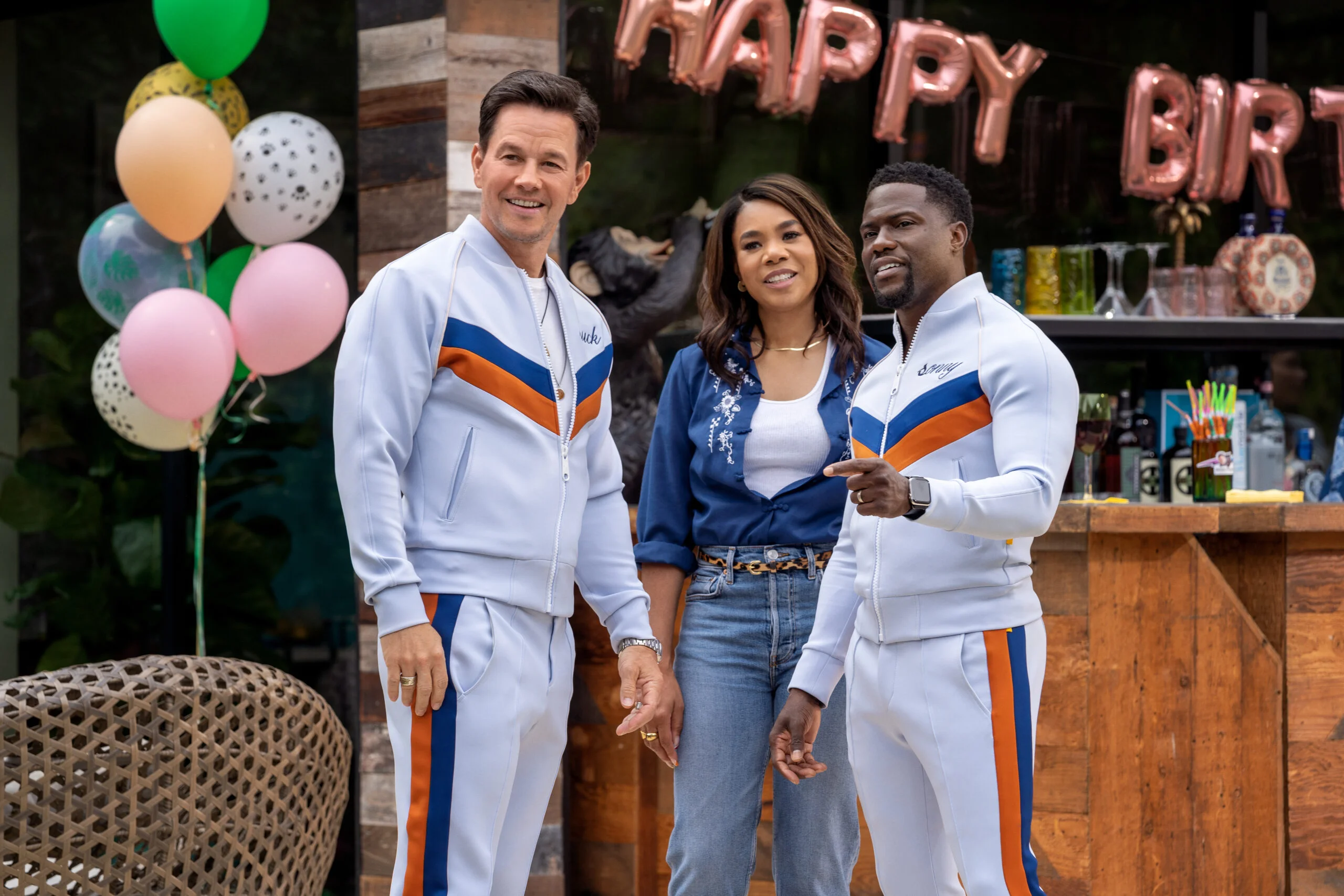 Kevin Hart, Mark Wahlberg and Regina Hall
