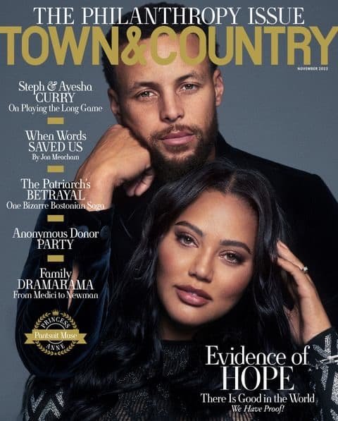 Steph and Ayesha Curry grace November Issue of Town & Country