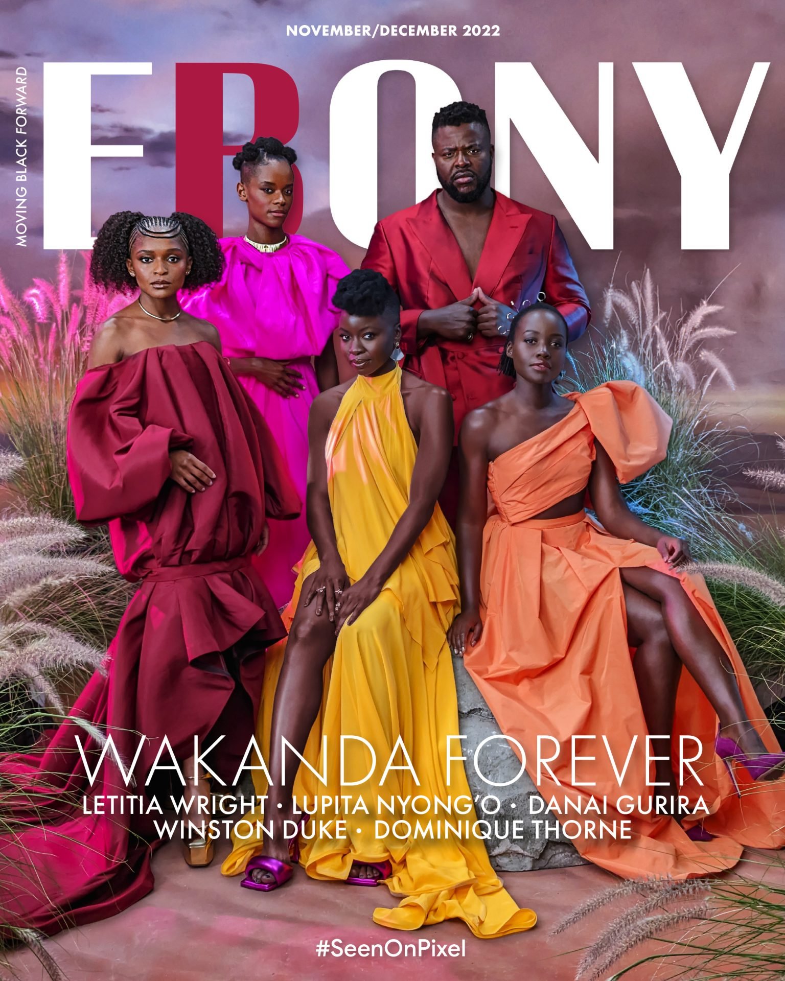 The Cast of Black Panther Wakanda Forever EBONY Nov/Dec Cover Story