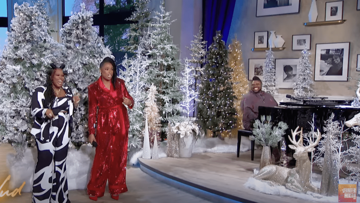 Amber Riley and Jennifer Hudson