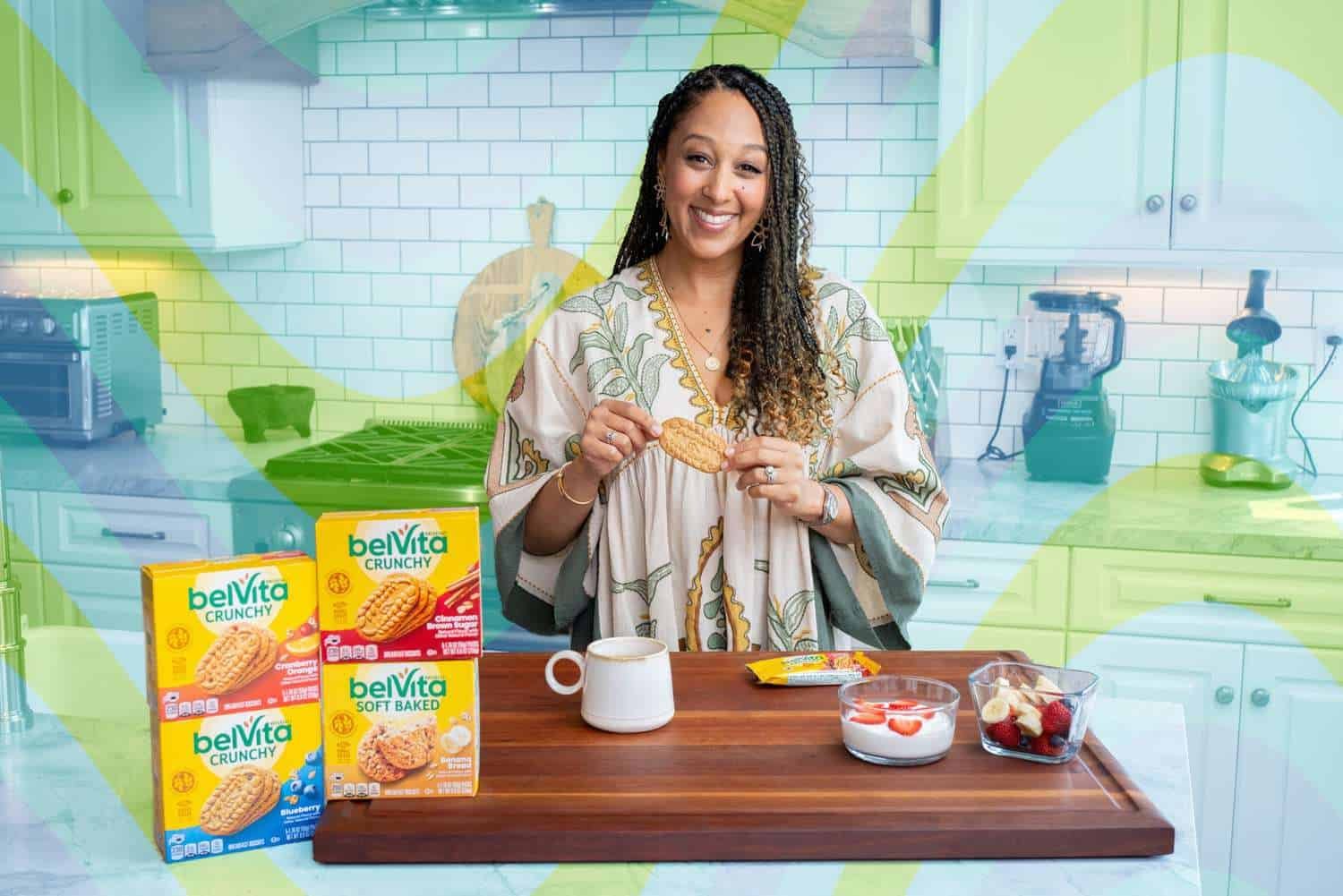 Tamera Mowry Housley  teams up with belVita to help busy moms